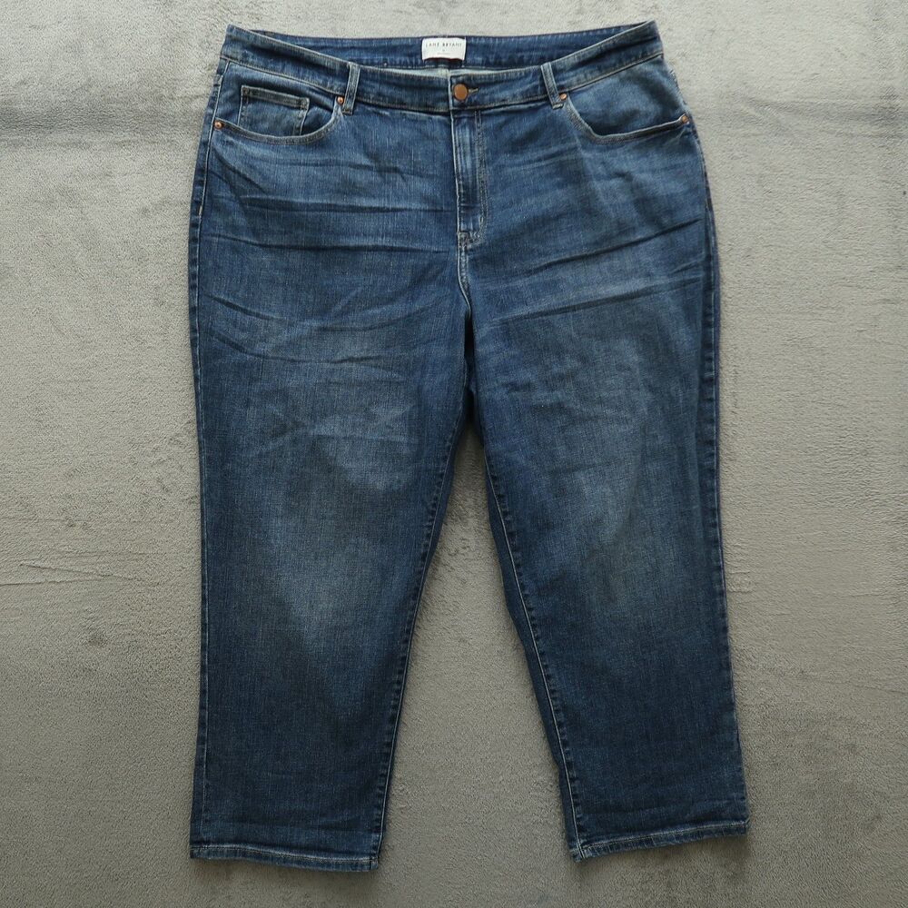 Lane Bryant Jeans Women's Size 22 Blue Mid-Rise Boyfriend Denim 28" Inseam
